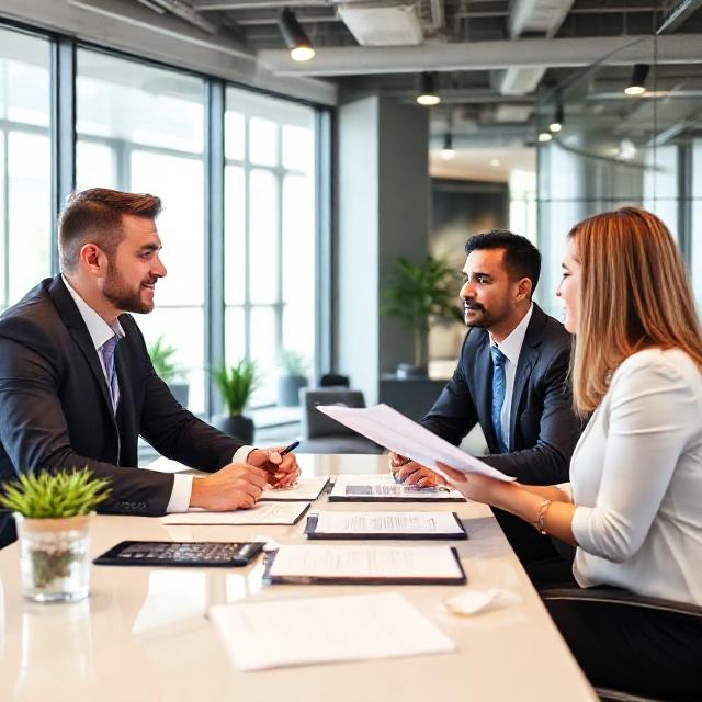 business team meeting office